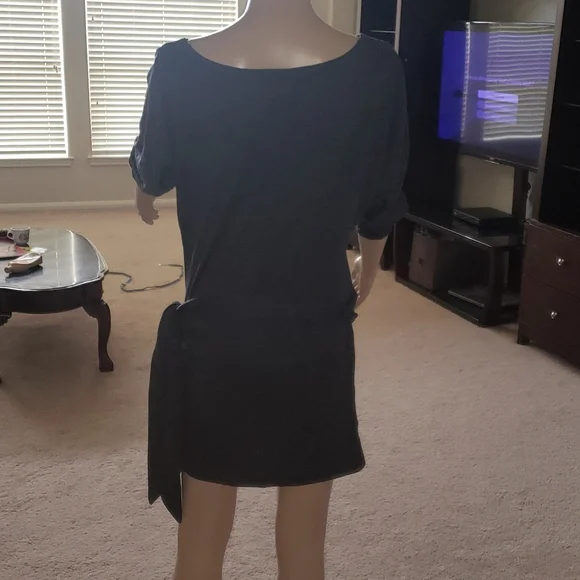 Banana Republic s gathered scoopneck quarter sleeve so soft mini dress - Picture 3 of 8